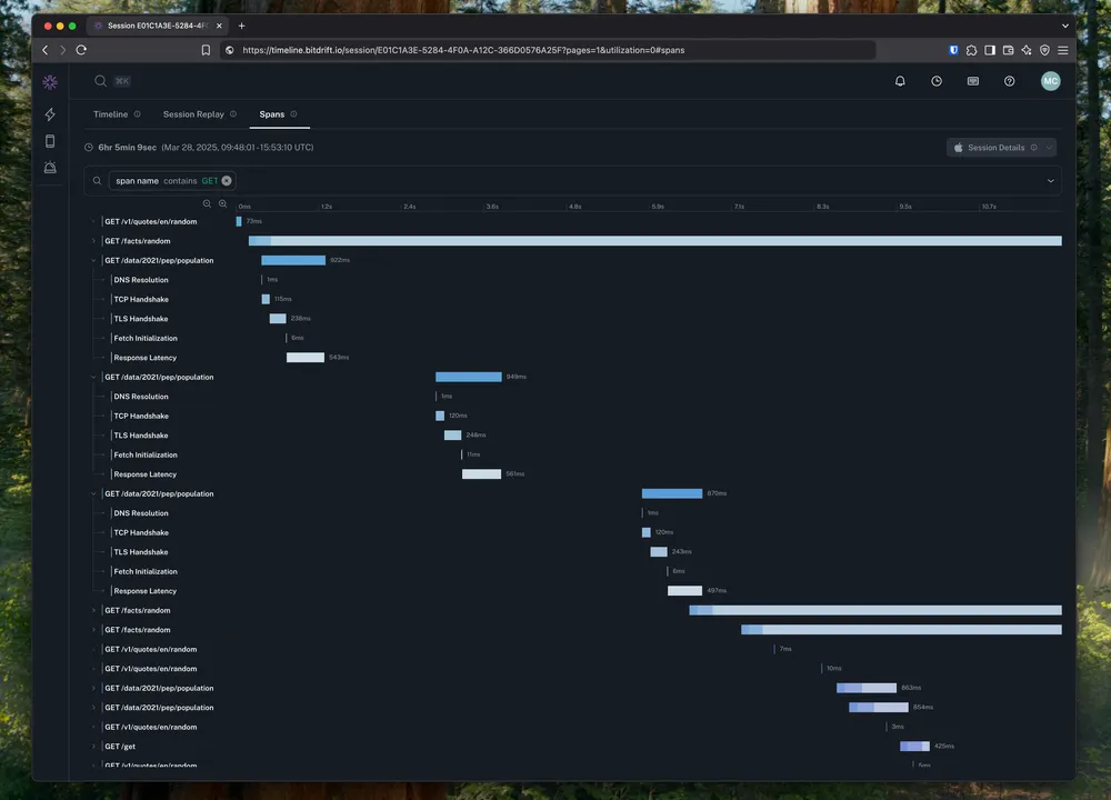 Mobile tracing done right: introducing dynamic spans & waterfall view ...