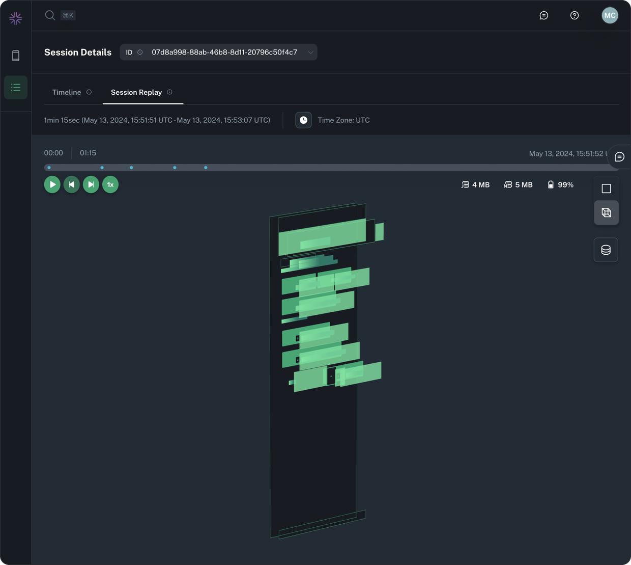 Privacy conscious session replay
