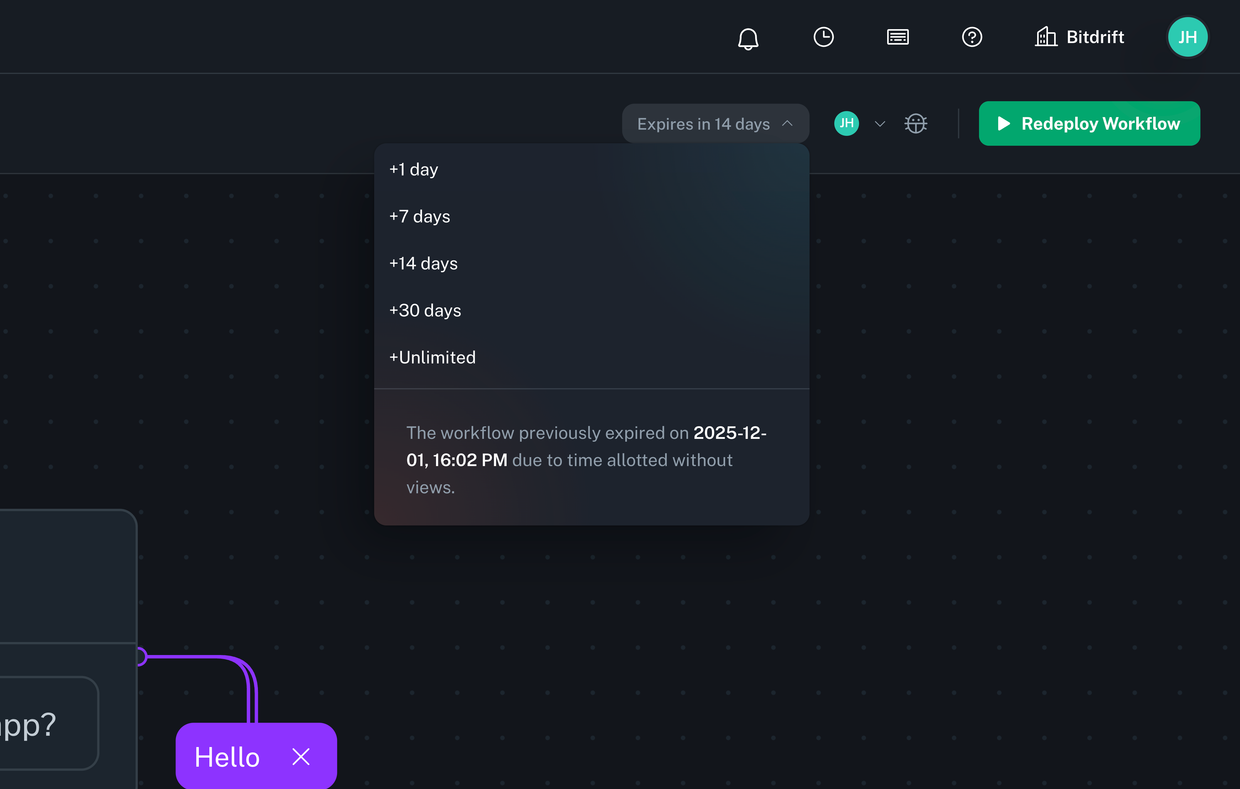 Workflow TTL illustration