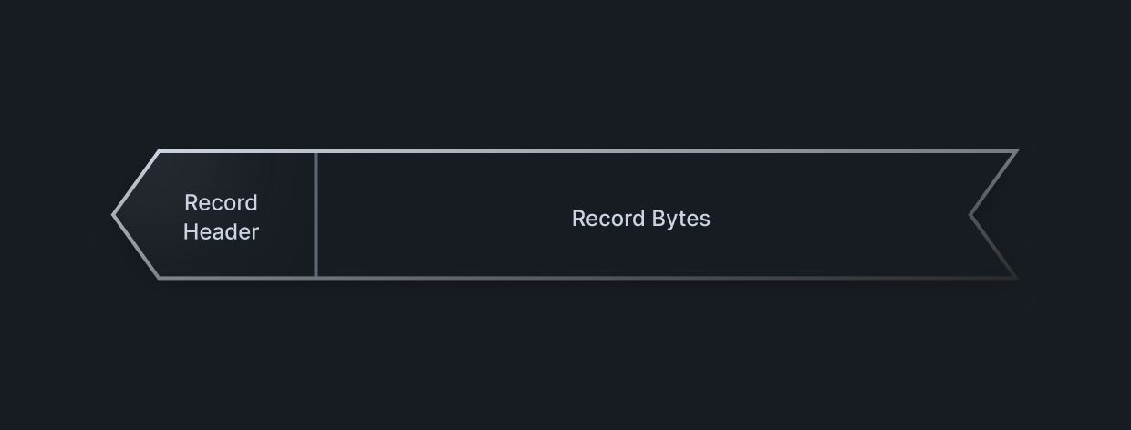 Diagram of the memory layout of a record